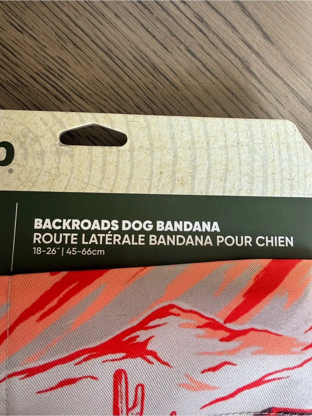 Jeep Red and Cream Desert Jeep Backroads Dog Bandana